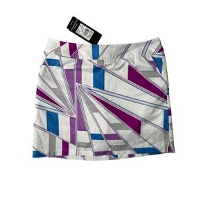 Adidas ClimaCool Golf Skort Skirt Women's Size 4 Geometric Athletic Lined Tennis